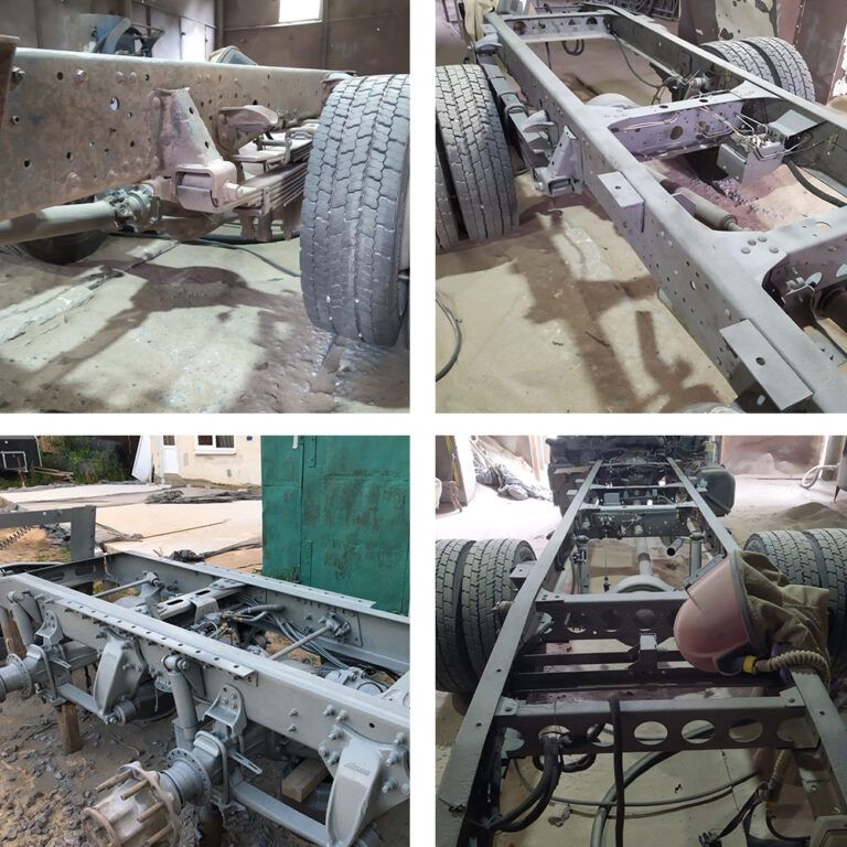 пескоструйная обработка грузовиков