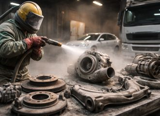 Пескоструйная обработка деталей легковых и грузовых машин